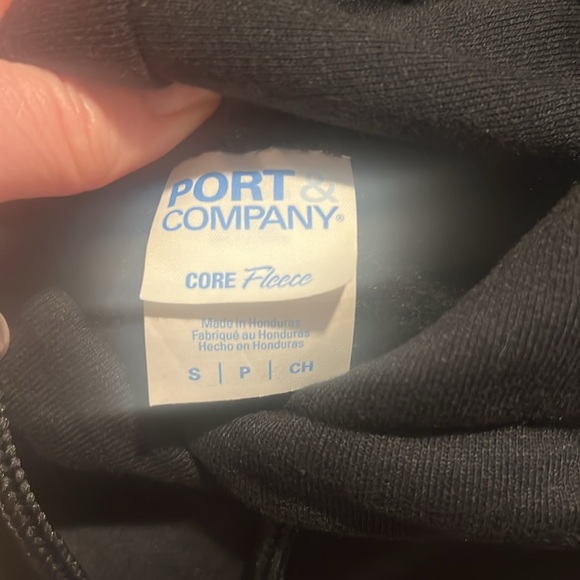 Custom slogan sweatshirt, black & white - Picture 3 of 3